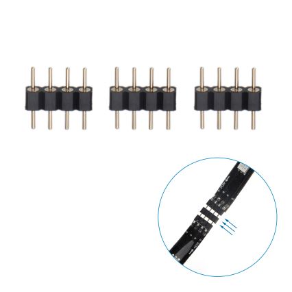Aigostar - Ruban RGB  connecté à intensité variable 4x0,5m LED/4,5W/5V Wi-Fi + télécommande