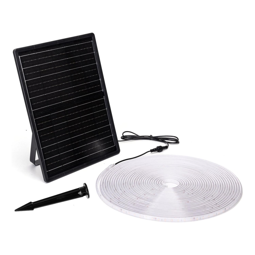 Aigostar - Ruban solaire à intensité variable LED/20W/3,2V 20 m 6500K IP65 + Télécommande