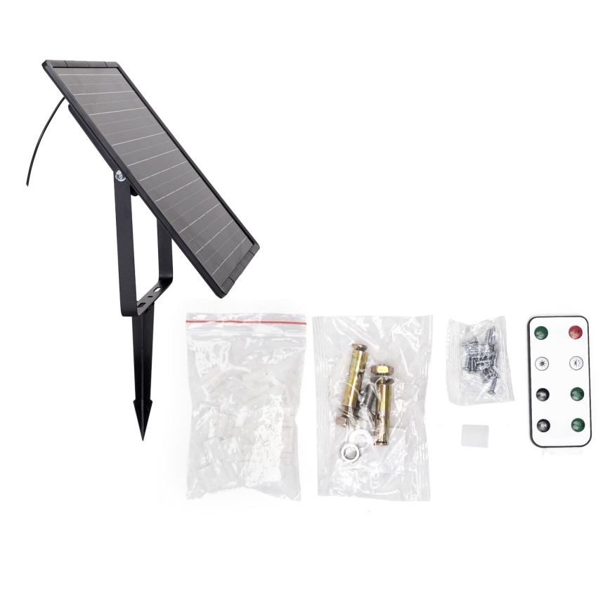 Aigostar - Ruban solaire à intensité variable LED/20W/3,2V 20 m 6500K IP65 + Télécommande
