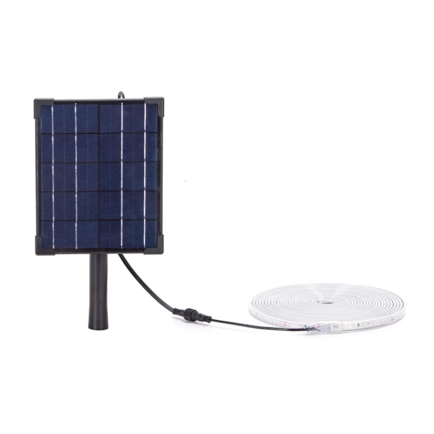 Aigostar - Ruban solaire à intensité variable LED/5W/3,2V 5 m 2700K IP65 4000 mAh + Télécommande