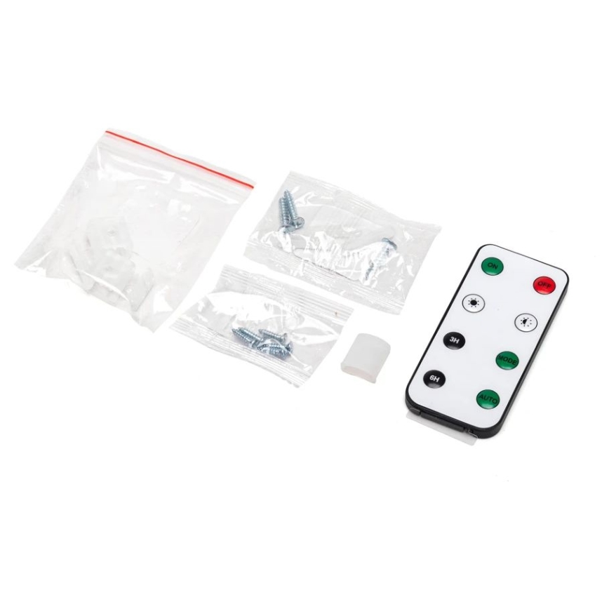 Aigostar - Ruban solaire à intensité variable LED/5W/3,2V 5 m 2700K IP65 4000 mAh + Télécommande