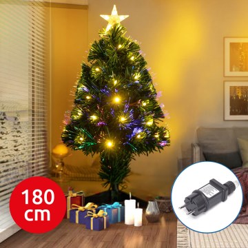 Aigostar - Sapin de Noël extérieur LED/6W/230V 180 cm IP44 blanc chaud