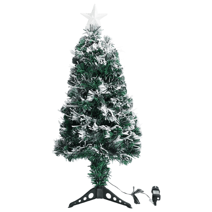 Aigostar - Sapin de Noël LED d'extérieur 85 LED, 8 fonctions, 0,9 m, IP44, multicolore