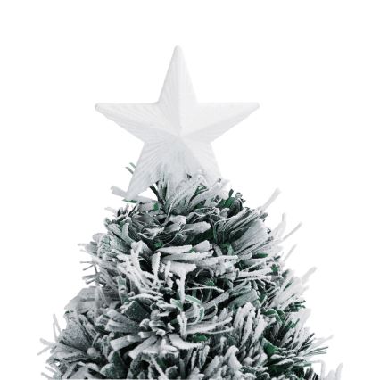 Aigostar - Sapin de Noël extérieur à LED, 55 LED, 8 fonctions, 0,6 m, IP44, blanc froid