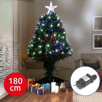 Aigostar - Sapin de Noël LED d'extérieur LED/6W/230V 180 cm IP44 blanc froid