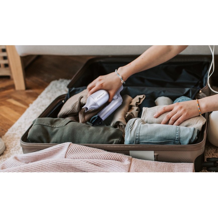 Aigostar - Sèche-cheveux de voyage 1200W/230V argent