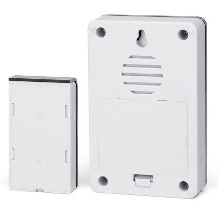 Aigostar - Sonnette sans fil 3xAA/12V IP44 argent