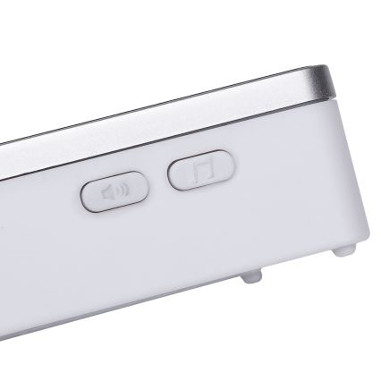 Aigostar - Sonnette sans fil 3xAA/12V IP44 argent
