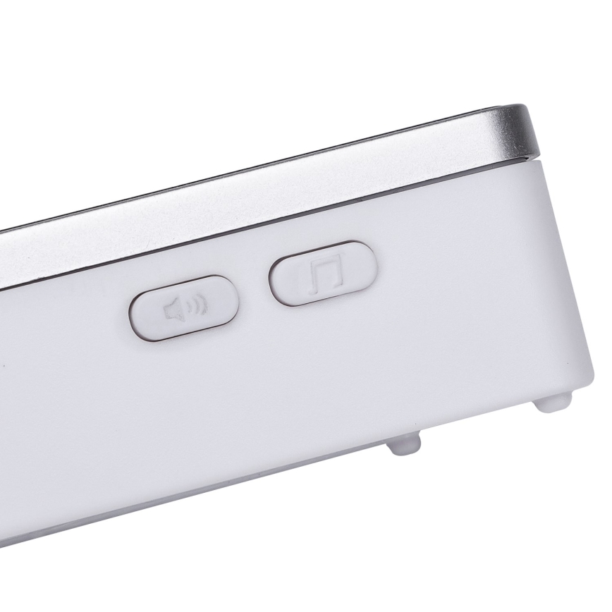 Aigostar - Sonnette sans fil 3xAA/12V IP44 argent