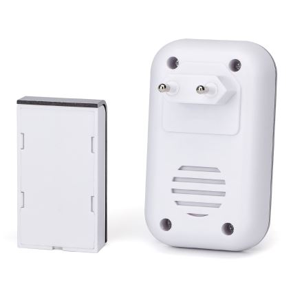 Aigostar - Sonnette sans fil à brancher 230V/12V IP44 argent