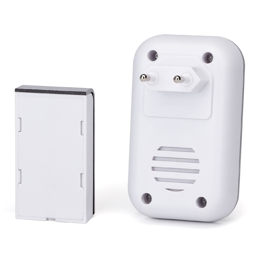 Aigostar - Sonnette sans fil à brancher 230V/12V IP44 argent