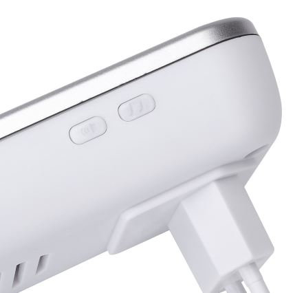 Aigostar - Sonnette sans fil à brancher 230V/12V IP44 argent