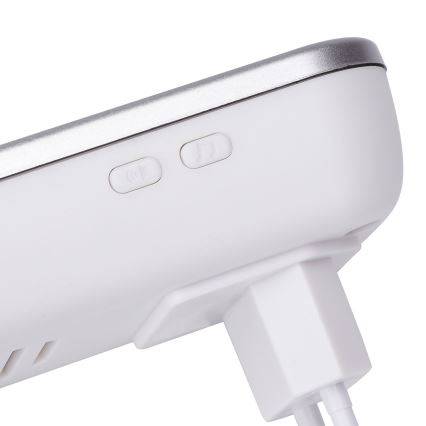 Aigostar - Carillon sans fil à brancher sur prise 230V/12V IP44 blanc