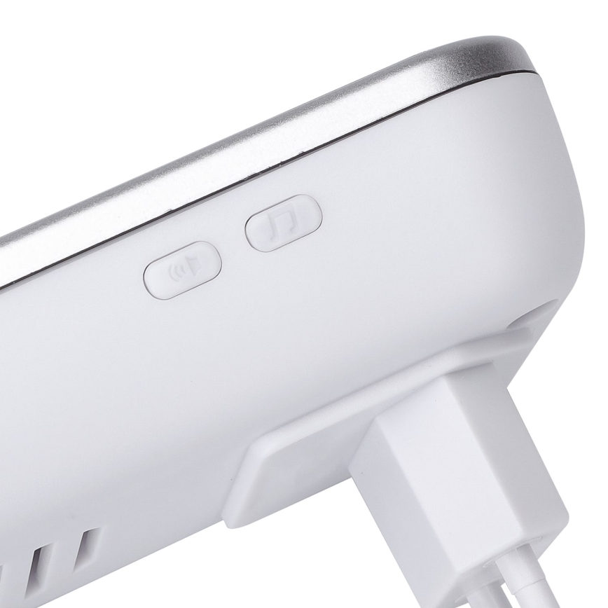 Aigostar - Sonnette sans fil à brancher sur prise 230V/12V IP44, argentée