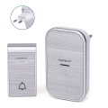 Aigostar - Sonnette sans fil à brancher sur prise 230V/12V IP44, argentée