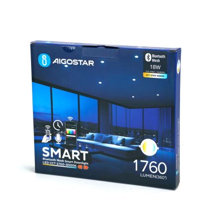 Aigostar - Spot encastrable à intensité variable MESH LED/18W/230V 2700-6500K d. 23 cm