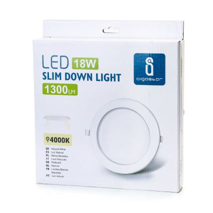 Aigostar - Spot encastrable ULTRATHIN LED/18W/230V 4000K blanc