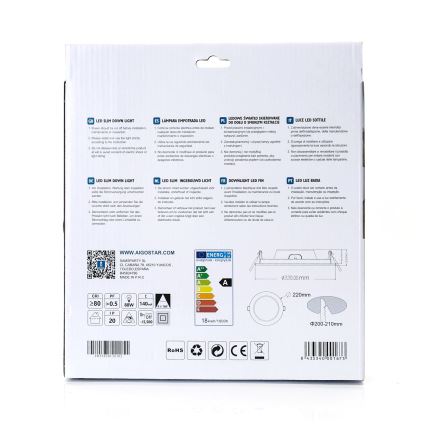 Aigostar - Spot encastrable ULTRATHIN LED/18W/230V 4000K blanc