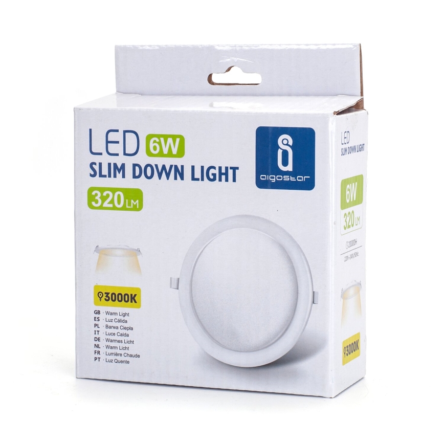 Aigostar - Spot encastrable ULTRATHIN LED/6W/230V 3000K blanc