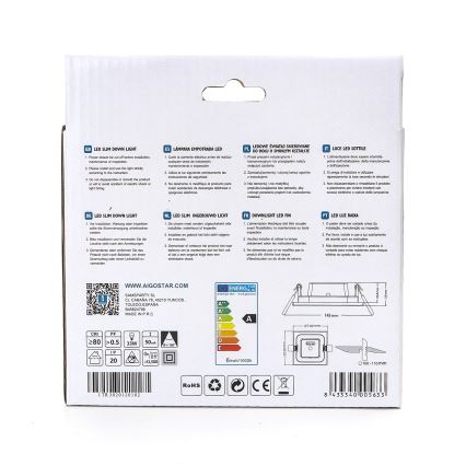 Aigostar - Spot encastrable ULTRATHIN LED/6W/230V 6000K blanc