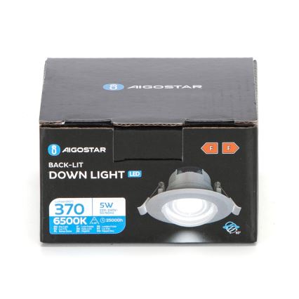 Aigostar - Spot LED/5W/230V 6500K diamètre 8,5 cm blanc