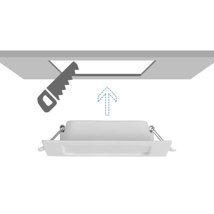 Aigostar - Spot LED encastrable LED/6W/230V 6500K 12x12 cm blanc