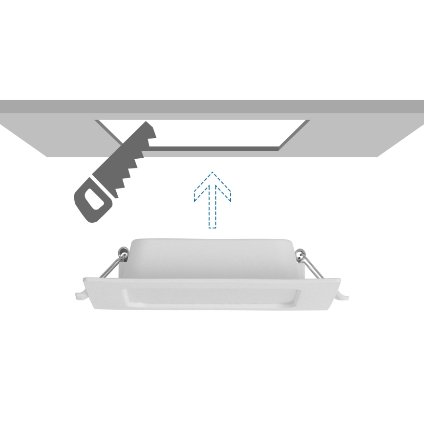 Aigostar - Spot LED encastrable LED/6W/230V 6500K 12x12 cm blanc