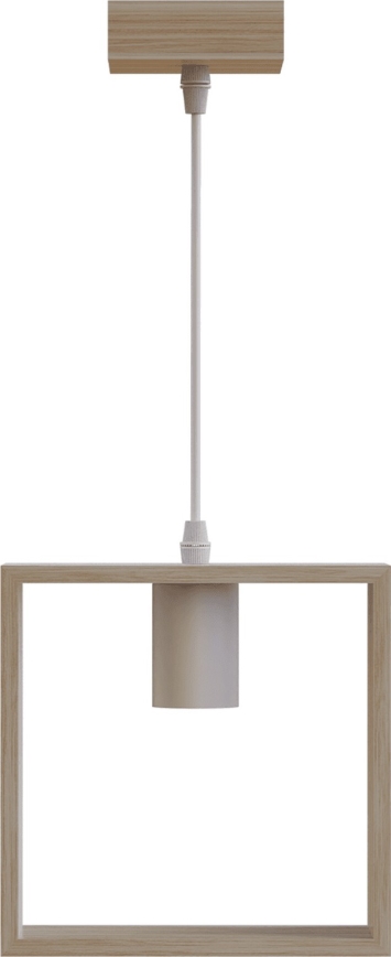 Aigostar - Suspension en bois sur câble 1xE27/60W/230V pin