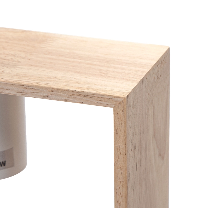 Aigostar - Suspension en bois sur câble 1xE27/60W/230V pin