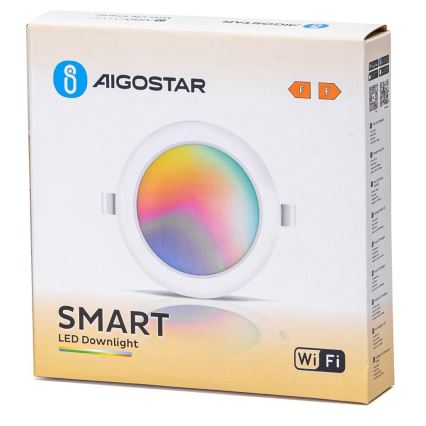 Aigostar - Suspension filaire LED RGBW à intensité variable LED/9W/230V 2700-6500K Wi-Fi