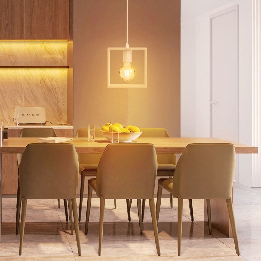 Aigostar - Suspension LED en pin sur câble, 1x E27/9W/230V, 2200K