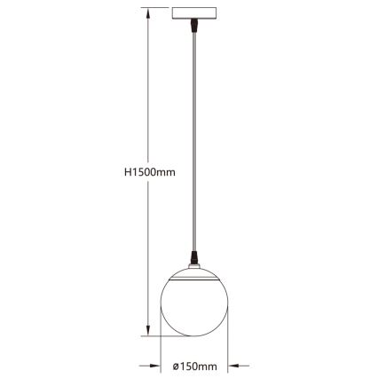 Aigostar - LED RGBW suspension dimmable sur câble MESH LED/8W/230V 2700-6500K blanc + télécommande pr. 15 cm