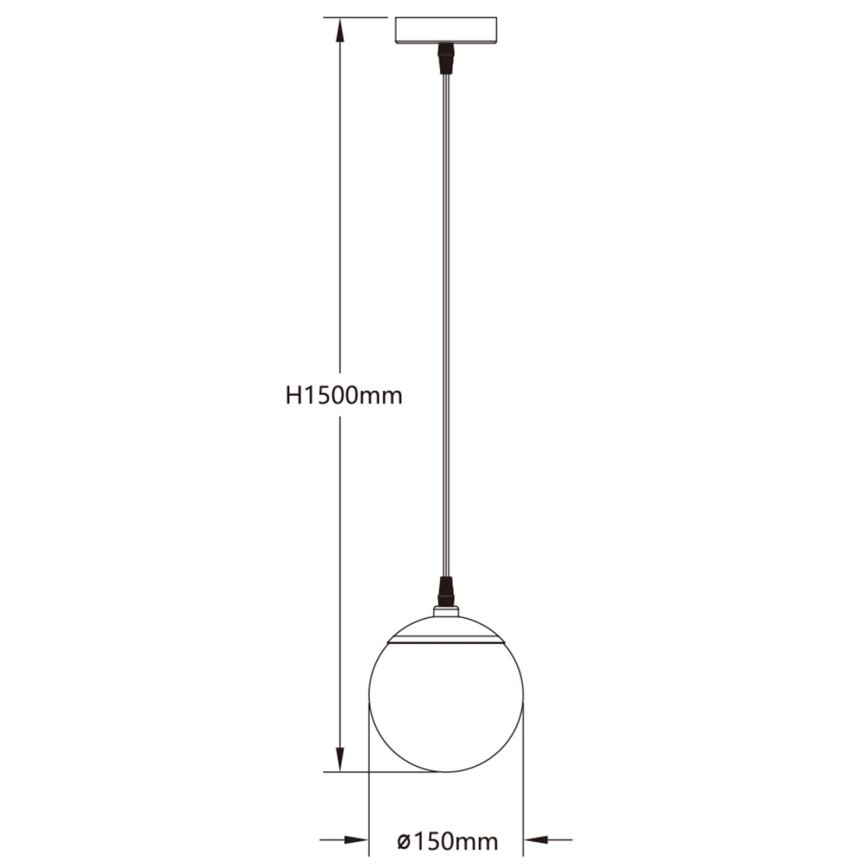 Aigostar - LED RGBW suspension dimmable sur câble MESH LED/8W/230V 2700-6500K blanc + télécommande pr. 15 cm