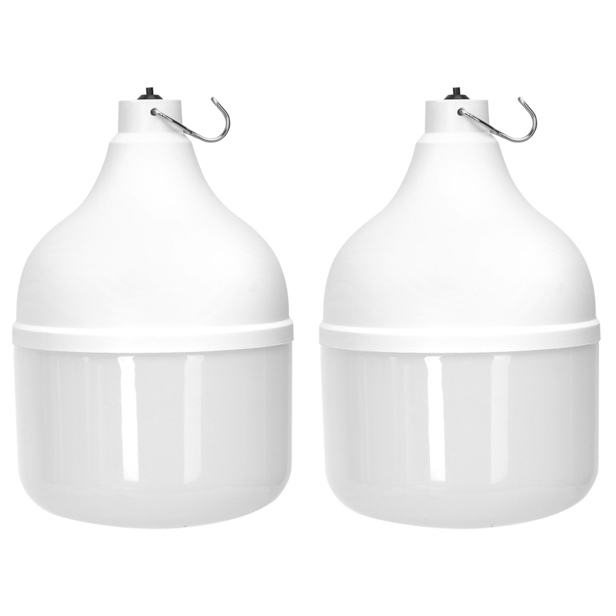Aigostar - Suspension solaire 2xLED/70W/12V 12000 mAh 6500K d. 12 cm + Télécommande