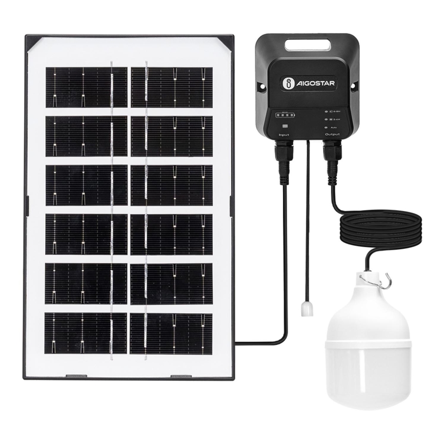 Aigostar - Suspension solaire LED/35W/12V 3000 mAh 6500K d. 10 cm + Télécommande