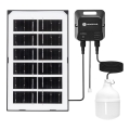 Aigostar - Suspension solaire LED/35W/12V 3000 mAh 6500K IP65 Ø 10 cm + télécommande