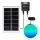 Aigostar - Suspension solaire RGB à intensité variable MESH LED/20W/3,7V 4000 mAh 2700K-6500K IP65 d. 20 cm