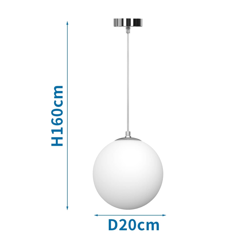 Aigostar - Suspension sur câble 1x E27/40W/230V Ø 20 cm