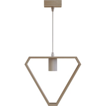 Aigostar - Suspension sur câble 1xE27/60W/230V beige