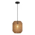 Aigostar - Suspension sur câble 1xE27/60W/230V beige Ø 23 cm