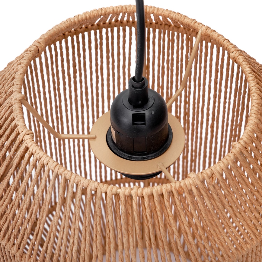 Aigostar - Suspension sur câble 1xE27/60W/230V beige Ø 23 cm