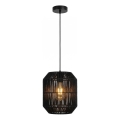 Aigostar - Suspension sur câble 1xE27/60W/230V noire Ø 23 cm