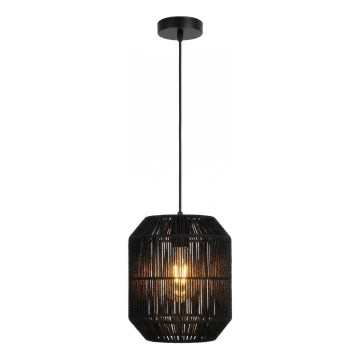 Aigostar - Suspension sur câble 1xE27/60W/230V noire Ø 23 cm