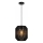 Aigostar - Suspension sur câble 1xE27/60W/230V noire Ø 23 cm