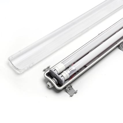 Aigostar - Tube fluorescent industriel LED 2xG13/18W/230V 4000K 127,6 cm IP65
