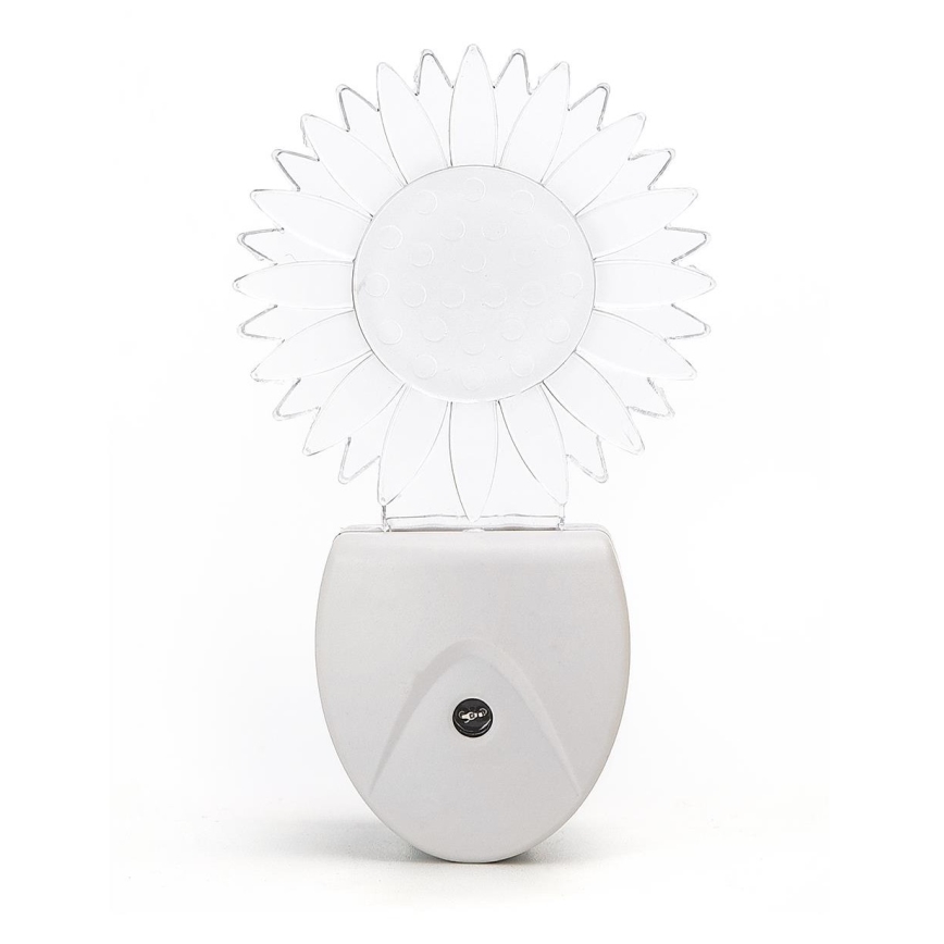 Aigostar - Veilleuse LED RGB avec détecteur LED/0,5W/230V soleil