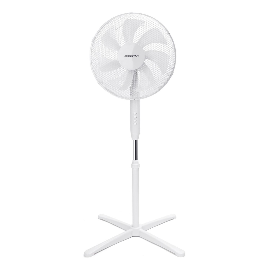 Aigostar - Ventilateur colonne 50W/230V 120 cm blanc