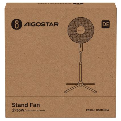 Aigostar - Ventilateur colonne 50W/230V 120 cm blanc