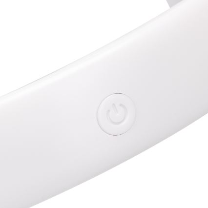 Aigostar - Ventilateur de cou rechargeable 4W/5V 2000mAh blanc