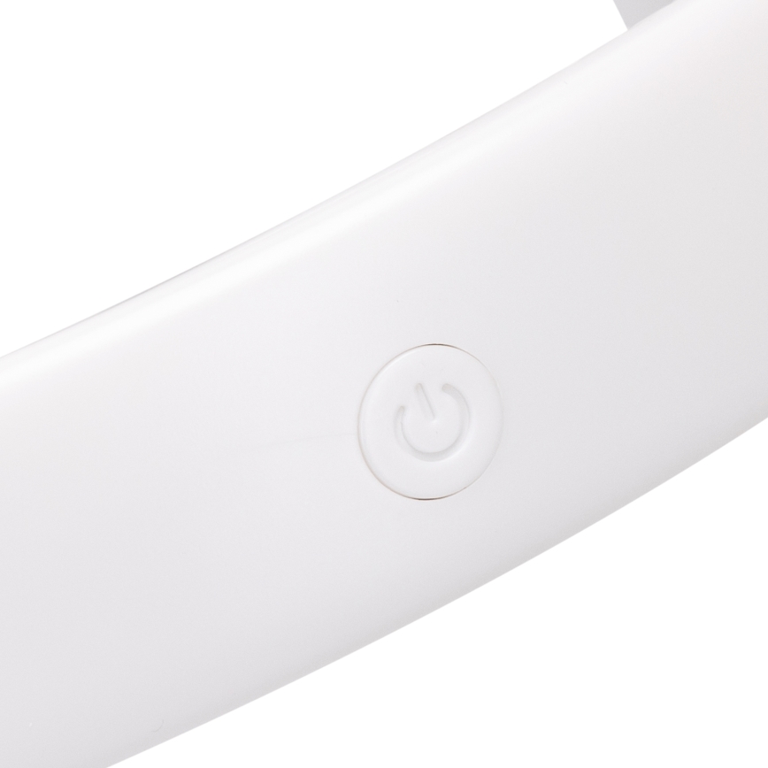 Aigostar - Ventilateur de cou rechargeable 4W/5V 2000mAh blanc